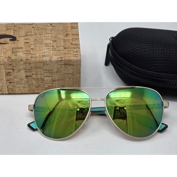 Costa Del Mar Peli Sunglasses - Unisex Polarized Aviators With 580G Glass Lenses